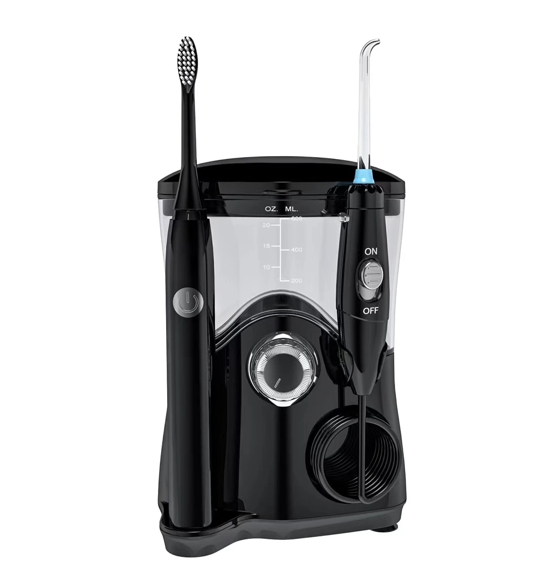 Fly-cat FC163 Complete Care Sonic Electric Toothbrush + Water Flosser, Black