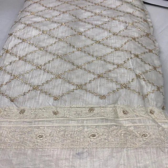 African lace Polyester fabric embroidery