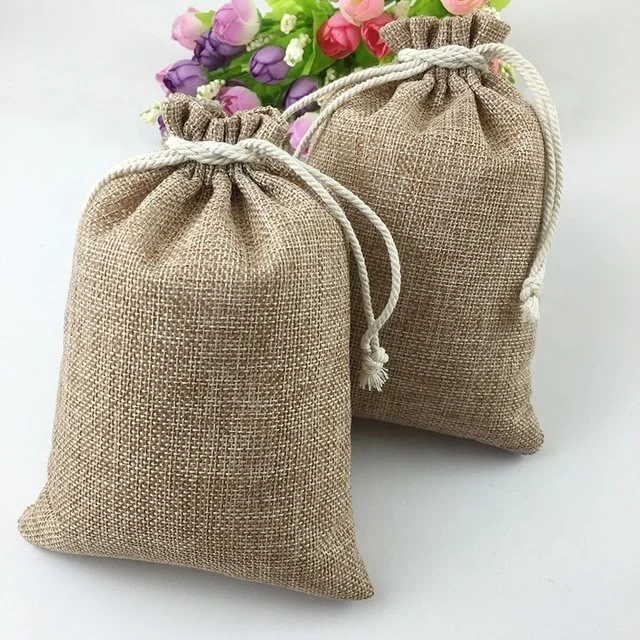 Stylish Natural Raw Jute Pouch bag