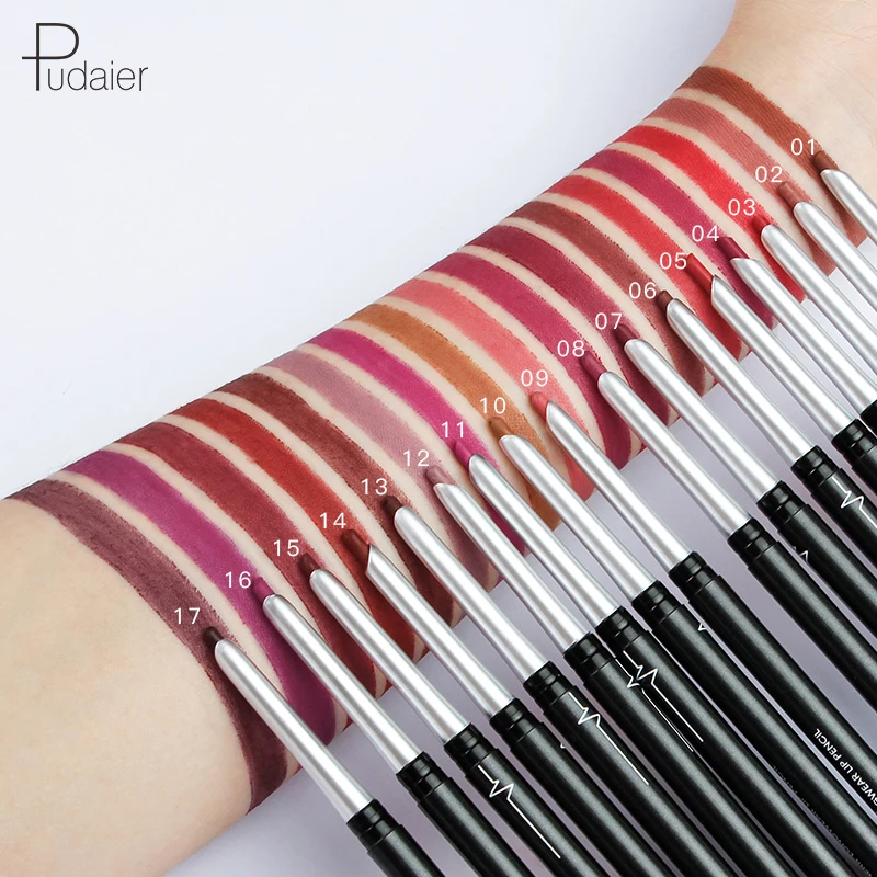 Pudaier оптовая продажа lipliner OEM под заказ веганский лайнер для губ