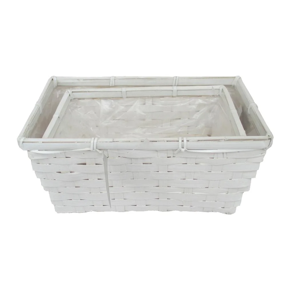 Custom garden flower pot wicker flower pot Small Bamboo Wicker Flowerpot Planters Bonsai Garden Supplies Decorations For Home