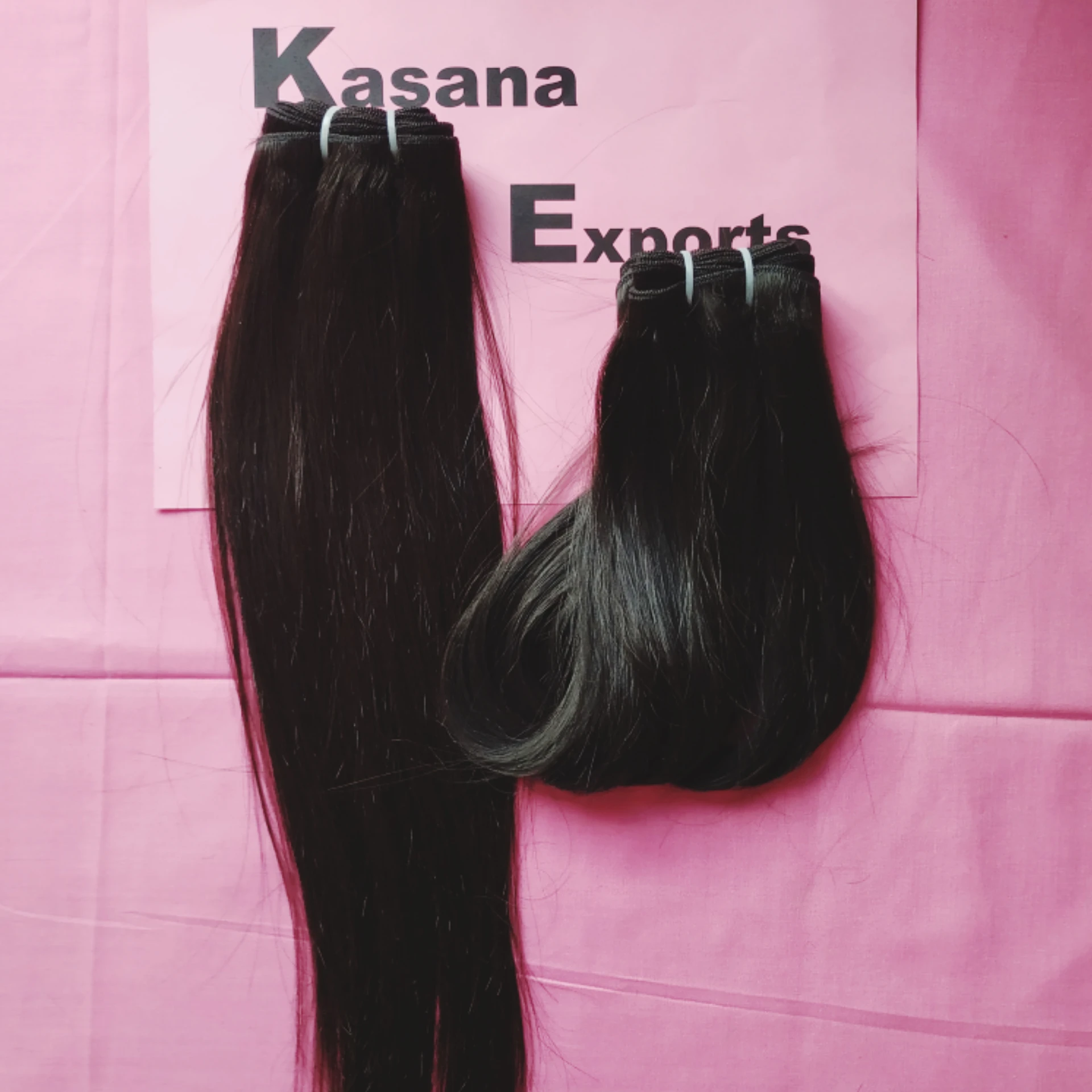 Raw Cambodian Virgin curly silk human Hair Kasana Exports India