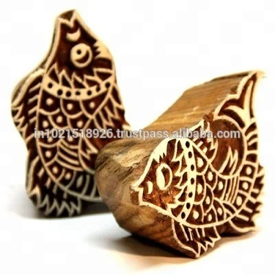 wooden printing stamp