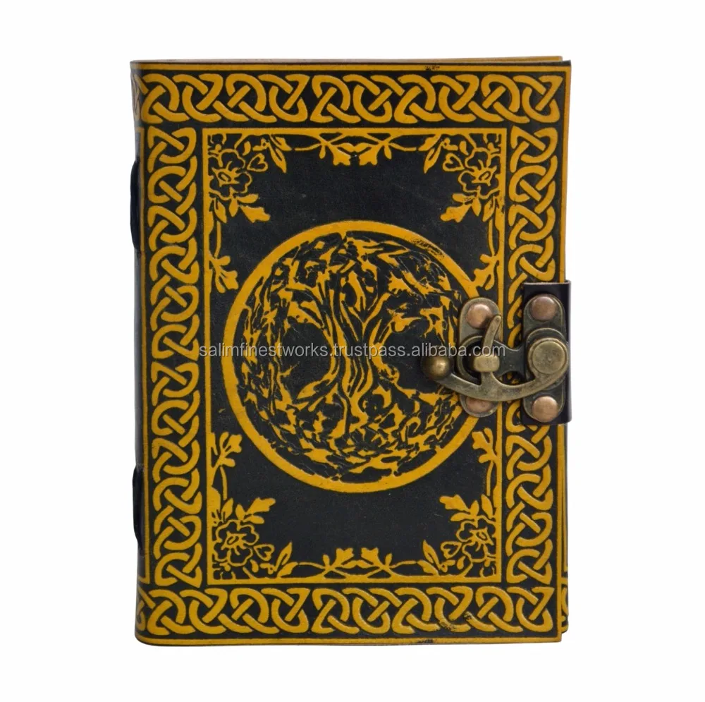 Celtic TREE of LIFE Handmade Leather Pagan Wicca Journal Diary Book of Shadows Wholesaler India