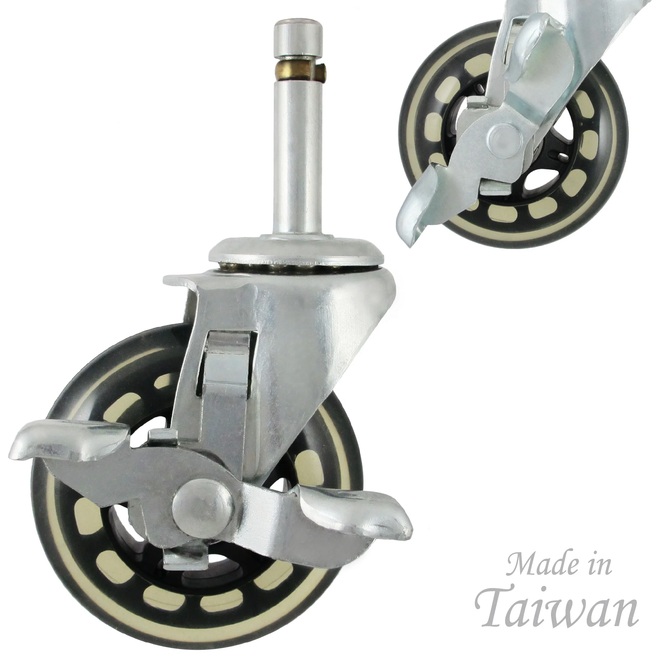  CCE Caster 3 Inch PU Locking Furniture Replacement Casters