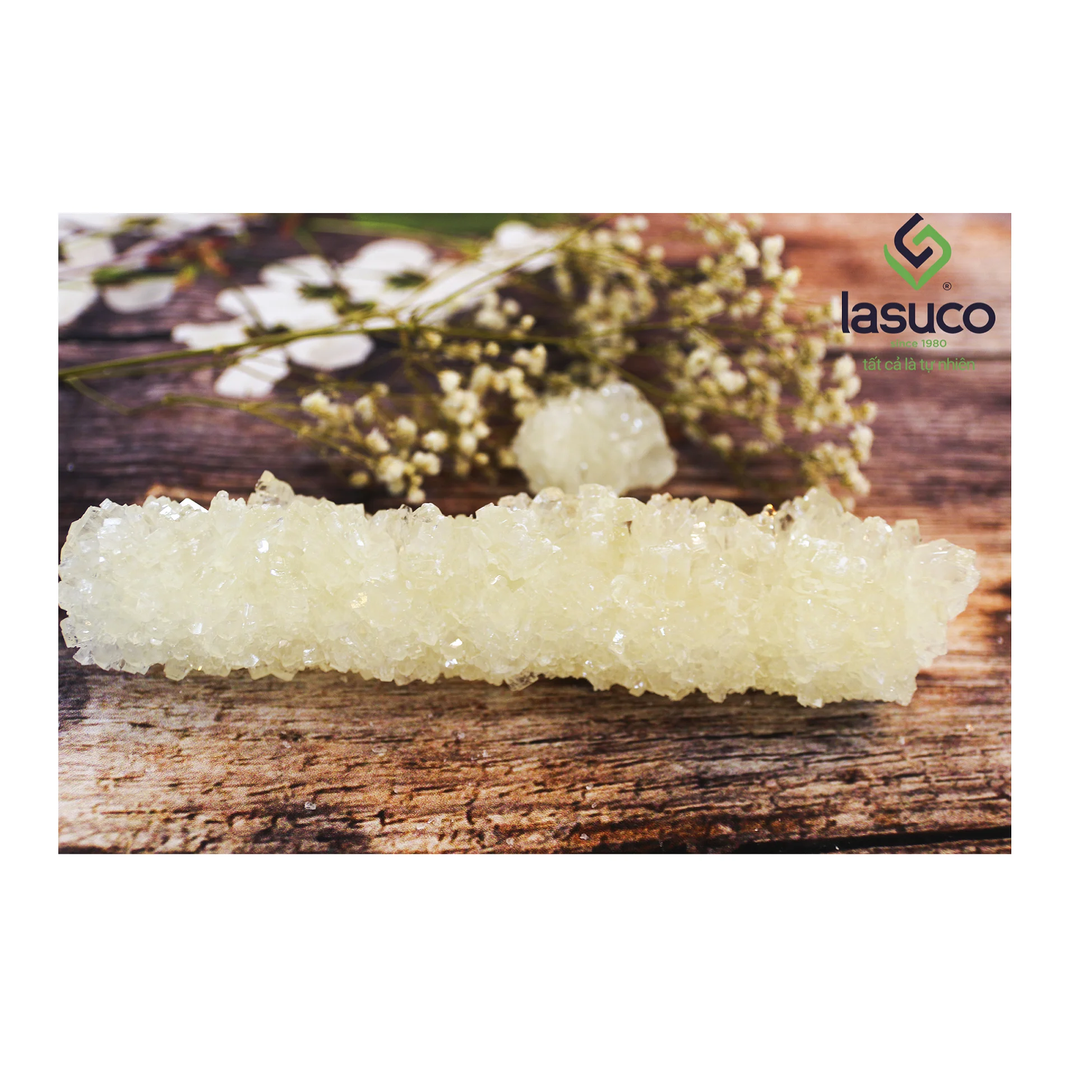 Sugarcane rock stick candy for sale (Lasuco) Rock sugar Lump sugar with OEM package Vietnam highend product