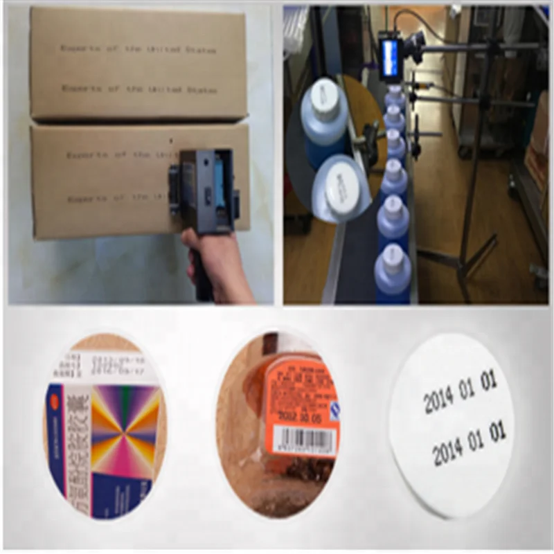 Cheap price handheld inkjet code printer inkjet expiry date stamp coding machine for PET bottle plastic bag sachet