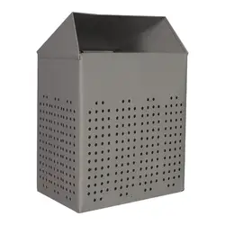 30 L Wall Mounted Waste Bin Stainless Steel Silver  GMW 30 Trash Bin Waste Bin Garbage Can Metal Pedal Stainless Steel