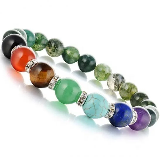 
Natural Gemstone 7Chakra Bracelet : Buy Online From Noor Agate From India 