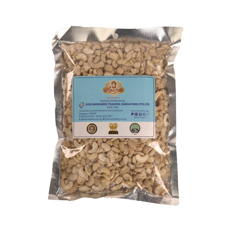 
Tasty Food Elongated Shape Mildly Salty Taste Dried Broken Cashew Nut With Shelf Life 2 Years 