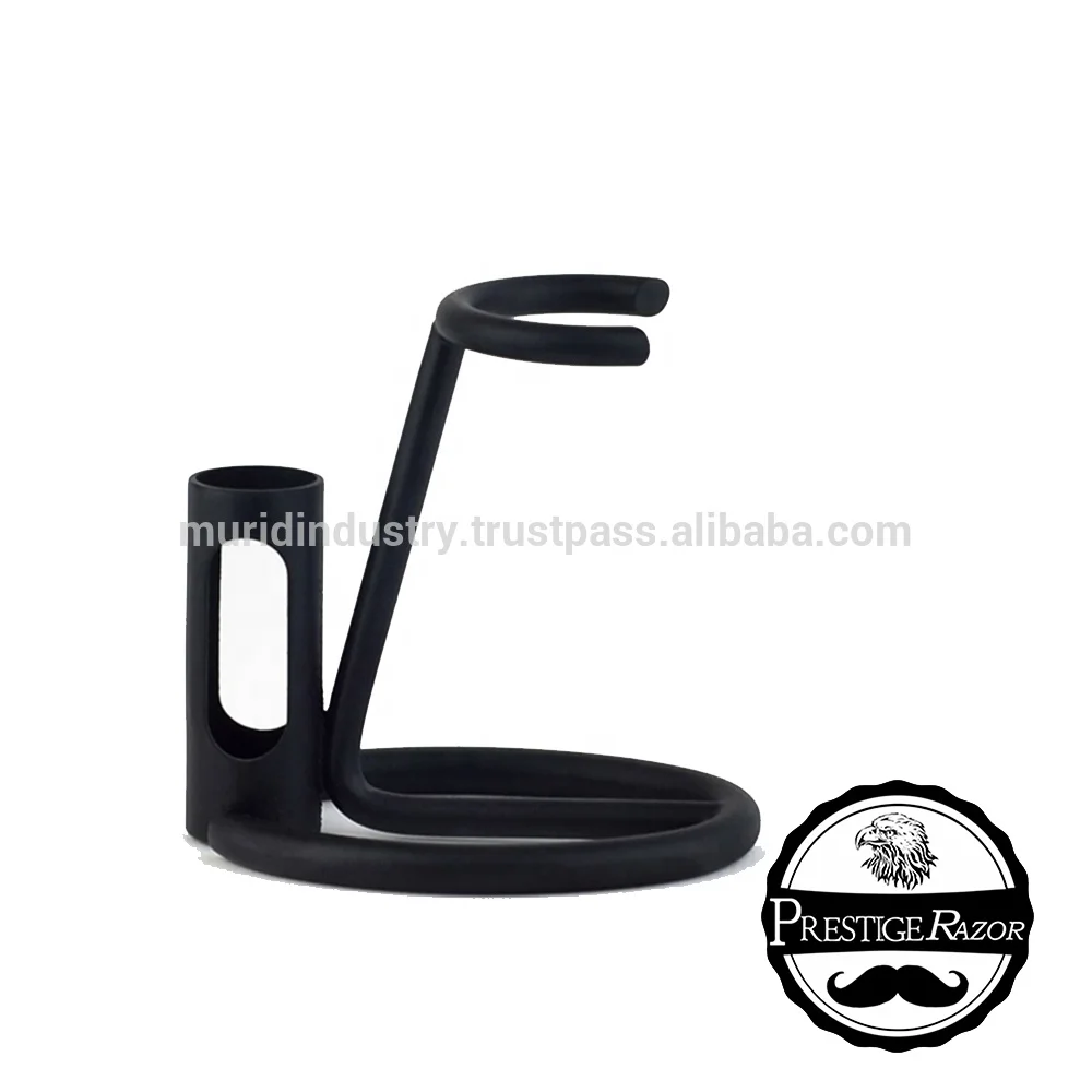Traditional Black Razor _ Brush Stand