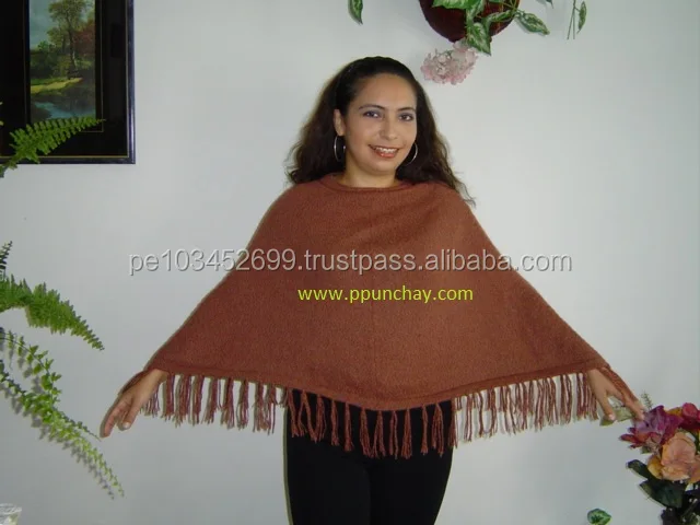 
100% детское Вязаное пончо из альпаки, Перу, ручная работа 
