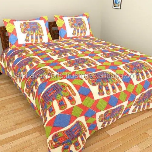 100% cotton bed sheets with matching pillow covers