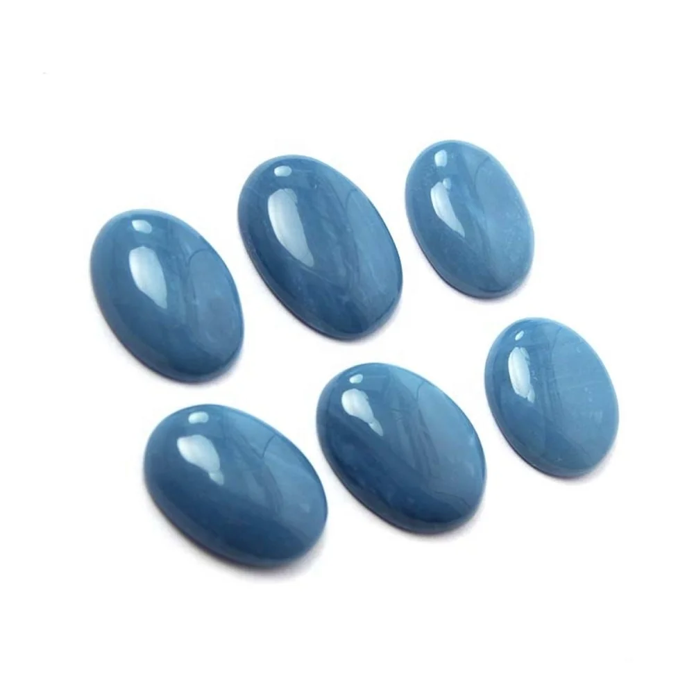 Natural Blue Opal Oval Shape Loose Cabochon Gemstone
