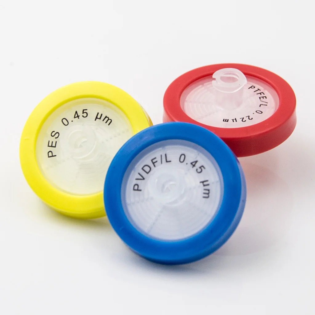 0.45um Hydrophobic membrane PVDF 13mm&25mm Supor Acrodisc plastic sample HPLC Syringe head Filter Blue