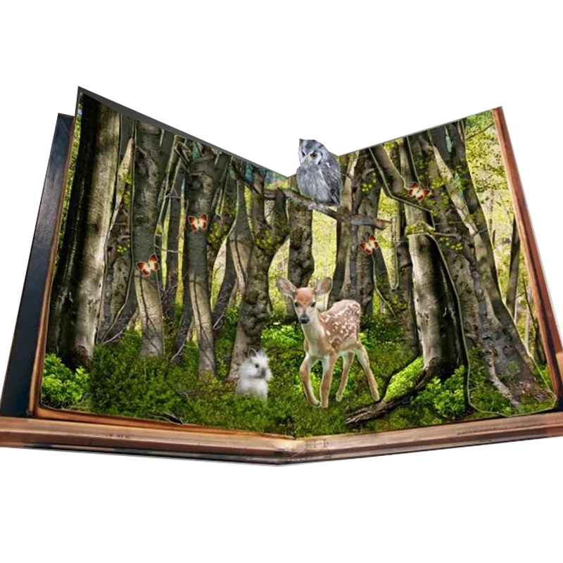 Fashion Customized Printing 3D Pop up English Comic Book Offset Printing Paper & Paperboard Hard Cover Film Lamination 500pcs