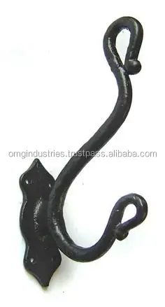 OMG Industries wholesale wall mount hat coat hook decorative iron black coat hook