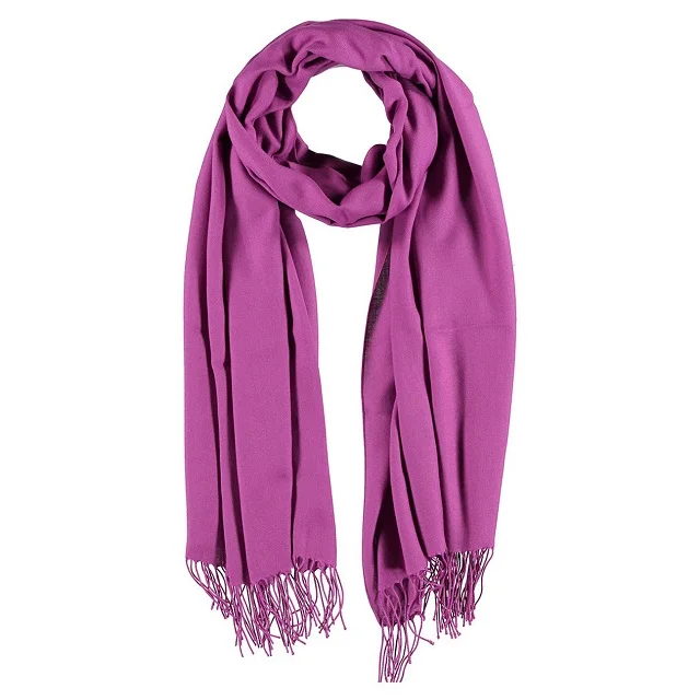 viscose pashmina  BEST shawl Wholesale plain wedding solid color custom design  scarf for women Customize Print