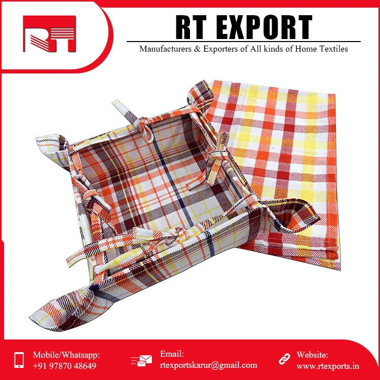 Горячая распродажа лучшее качество Подгонянная Форма экологически чистая хлопковая корзина для хлеба по разумной цене