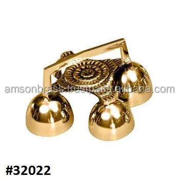 Church Handheld Bell 4 Sound Solid Brass