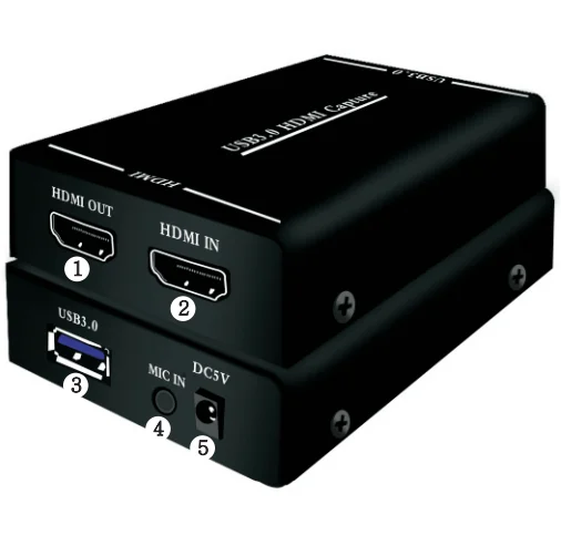 EC290 HDMIhdmi к USB 3,0 capture с микрофоном