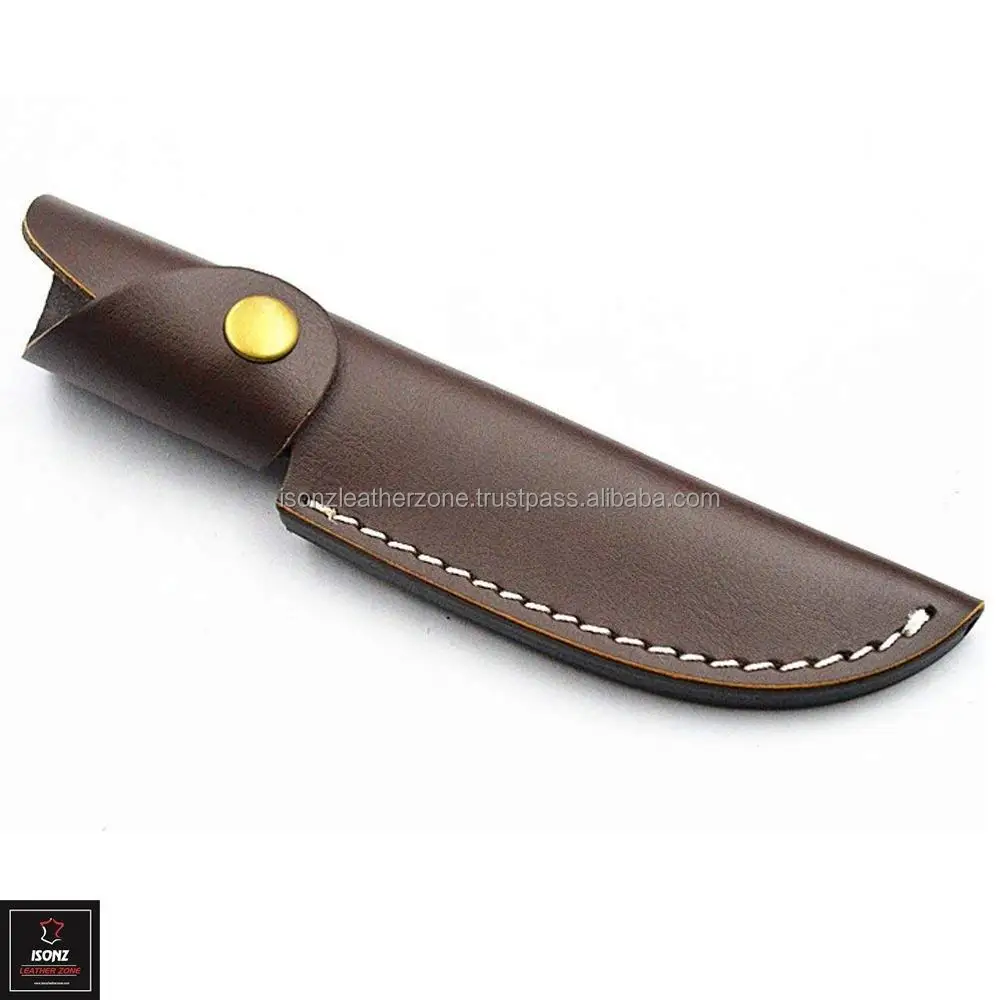 ISONZ Leather carved  Leather Knife sheath Custom Sheaths 2024