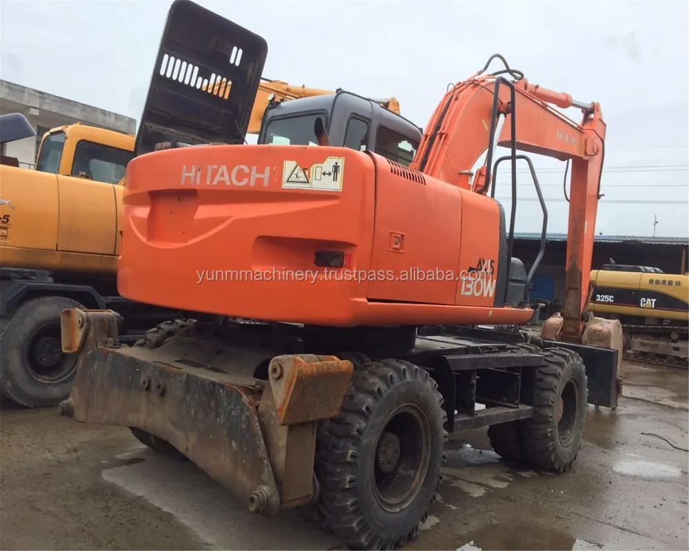 2010 Hitachi wheel excavator ZX130W, used hitachi zx130w wheel loader