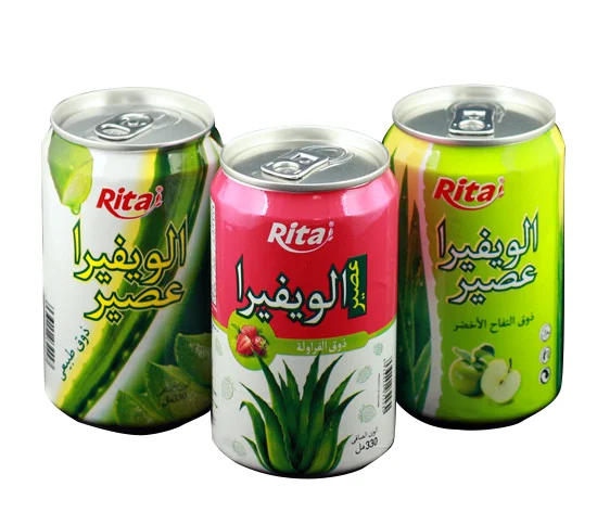 Vietnam Exporter Health Drink Premium 330 ml Canned Aloe Vera Juice Supplier