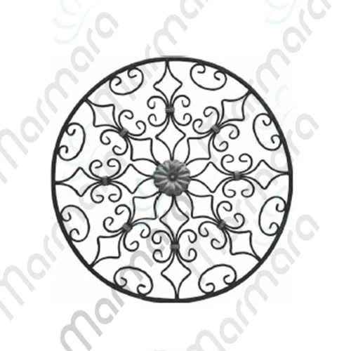 
Cheap Wrought Iron Decorative Panel rosette forged flower for Fence Gate Ornaments Turkish Made Component - Marmara 