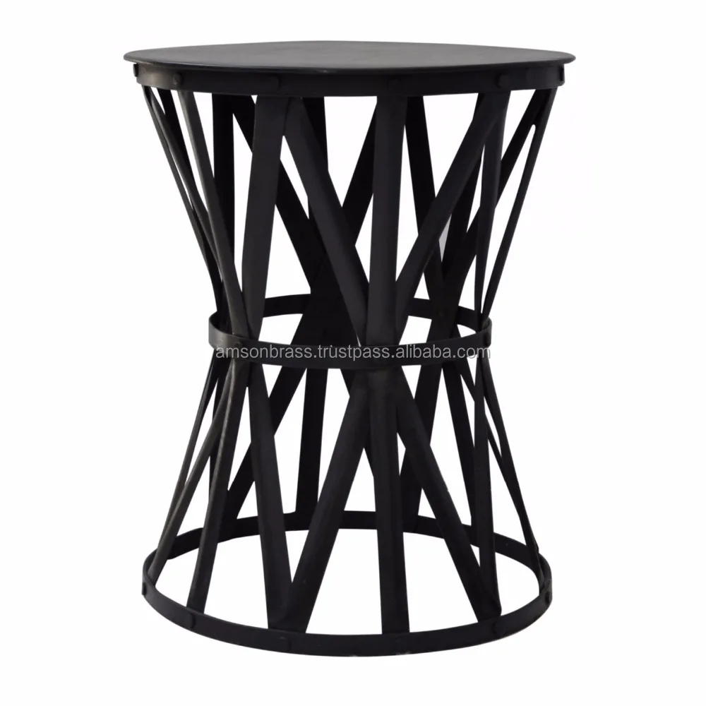 Металлический Табурет круглой формы/прикроватный табурет/табурет с бронзовой отделкой