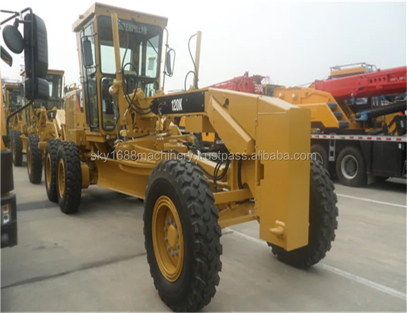 Orignal Second hand CAT 120K motor grader Caterpillar 120K /Used cat motor grader 120K with low price Made in Japan