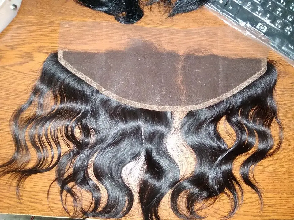 
Virgin Remy Indian Hair Silk Base Closure With Baby Hair 
