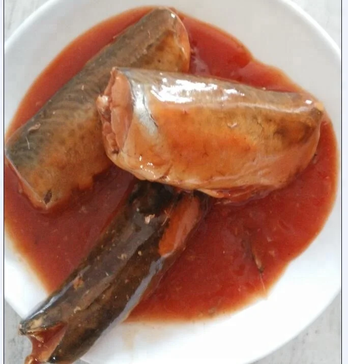 
Canned mackerel in tomato sauce canned fishes 