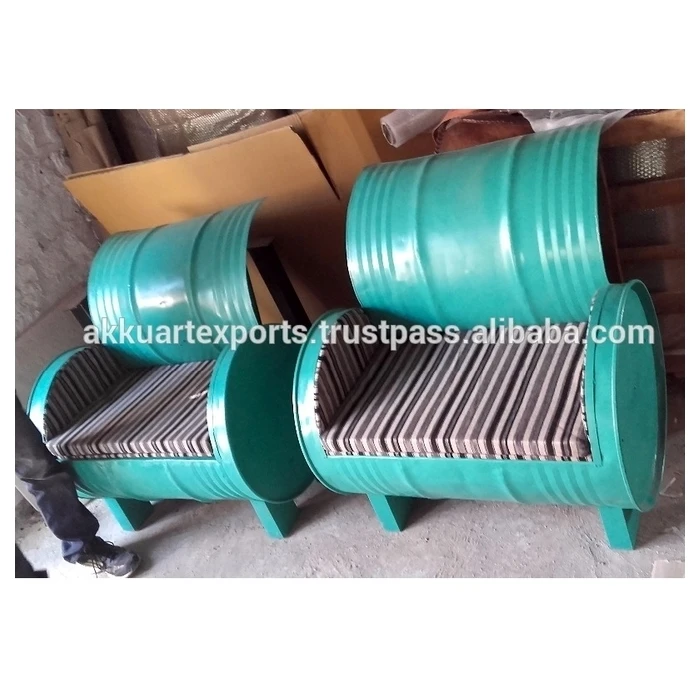 UNIQUE BARREL STYLE SOFA , VINTAGE INDUSTRIAL BARREL SINGLE SEAT SOFA