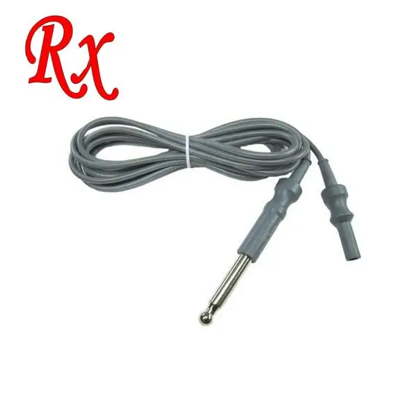 Electrosurgical Reusable Silicone Monopolar Cable / Cord For Monopolar Forceps