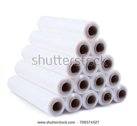 stretch film LLDPE Wrapping Film Roll / Wrapping Plastic Roll