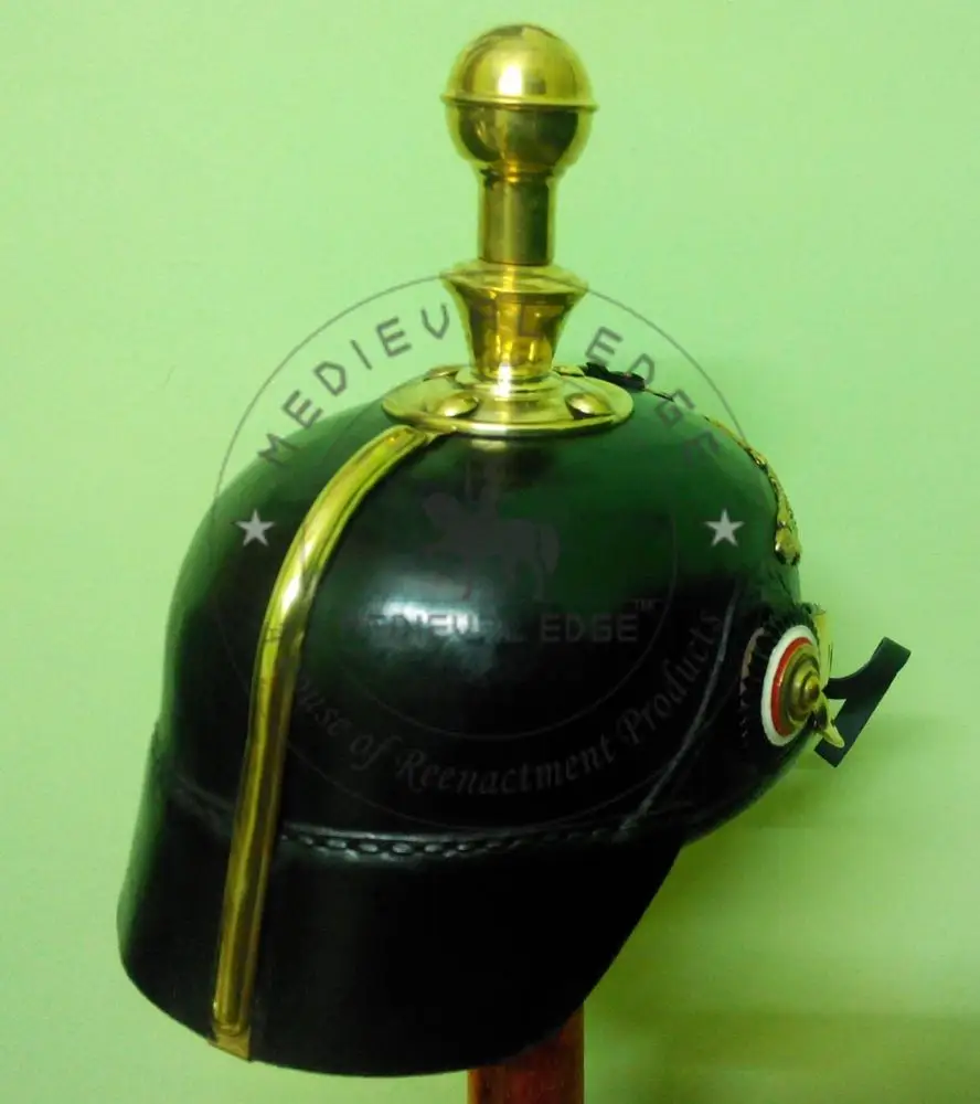 Leather Pickelhaube Prussian Helmet