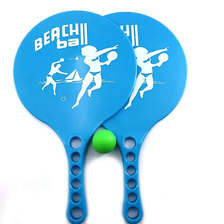 Eason Sports Promotion Child Sports Plastic PS ABS Paddle Beach Ball Game Tennis Racket Beach Racket