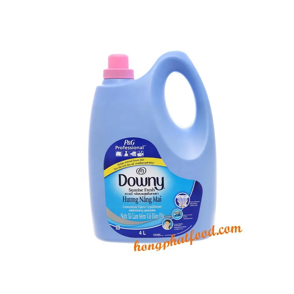 Household Chemicals Dow-ny fabric conditioner softener bottle 4L (Sunrise fresh) - Odor booster gel liquid after clothes washing