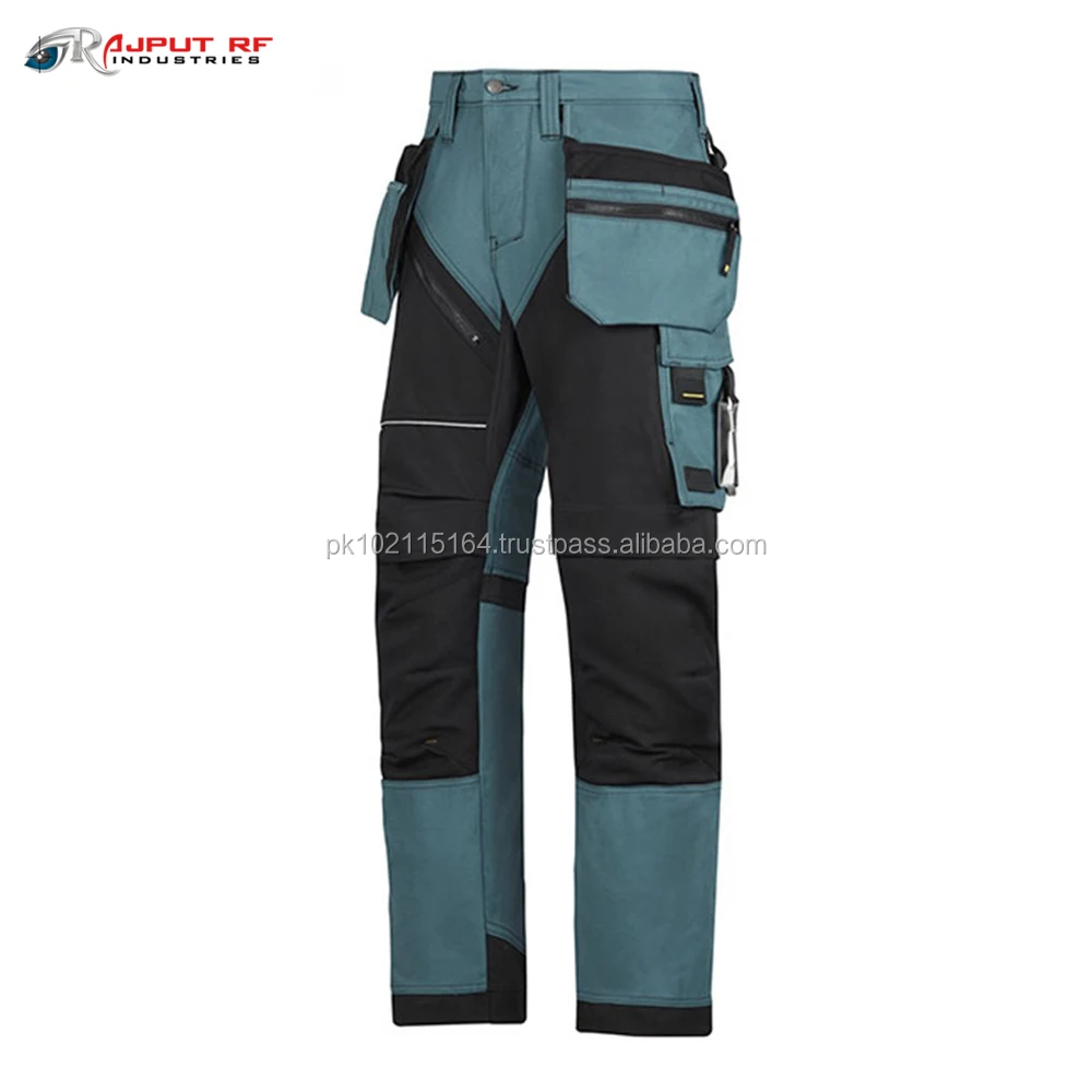 Multi Pocket Pant Work Wear Cargo Building Carpenter Working Safety Pants
