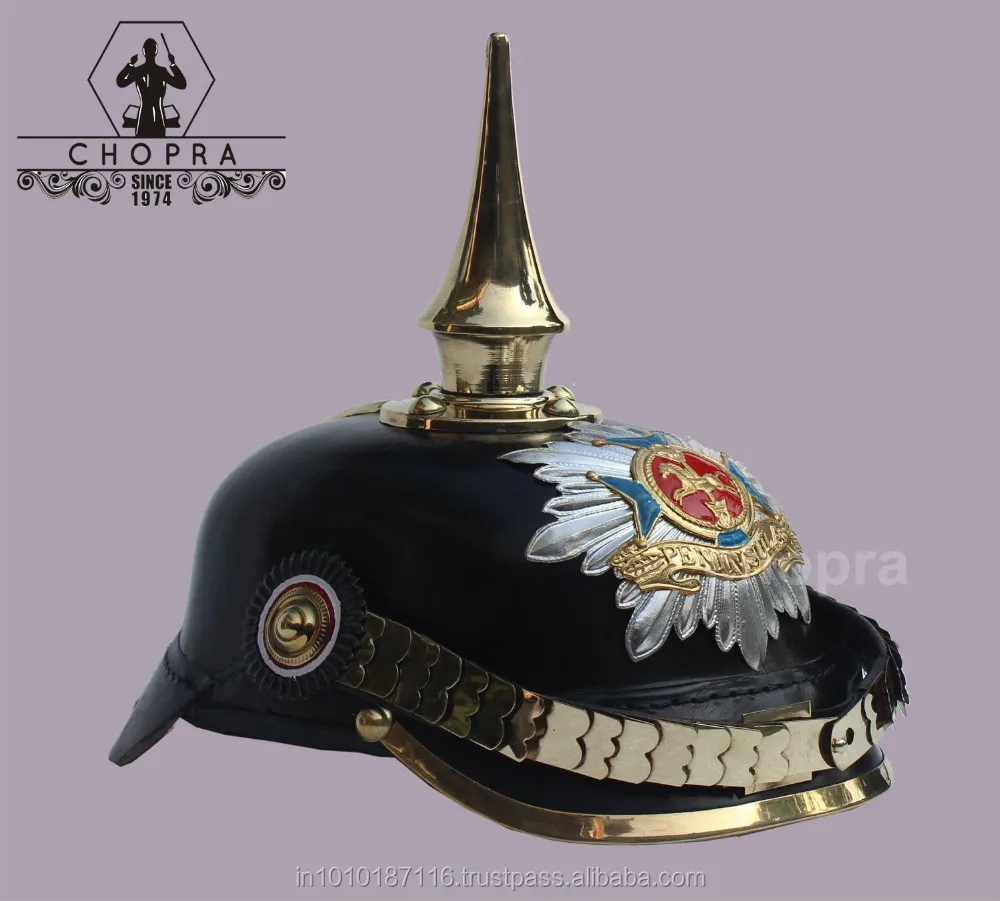 IMPERIAL GERMAN LEATHER PRUSSIAN PICKELHAUBE HELMET OFFICER 039 S MILITARIA MK8