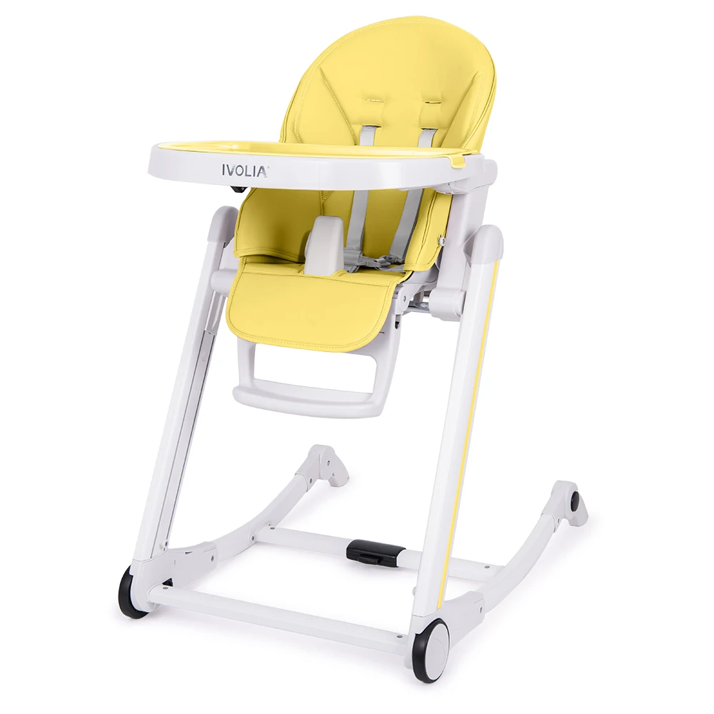 IVOLIA EN14988 2 IN 1 Multi-function rocking chair for kids baby highchair footrest plastic baby high chair