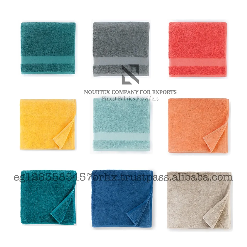 
Egyptian Cotton Fabric for Luxury Bath Towel and Hotel Towel 
