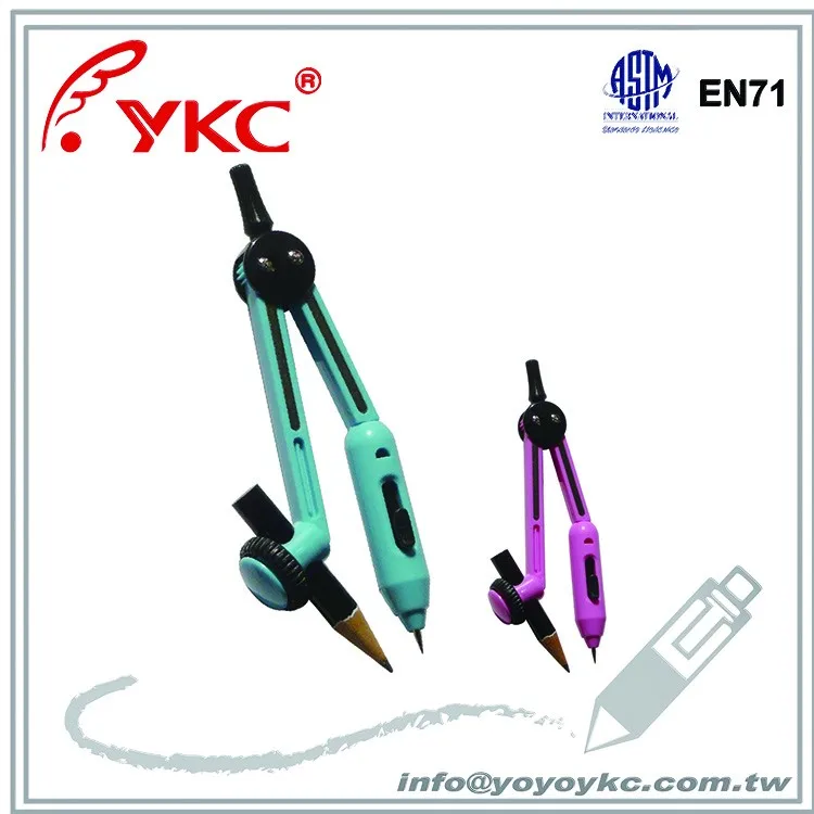  Пластиковый школьный компас C050 со скрытым
