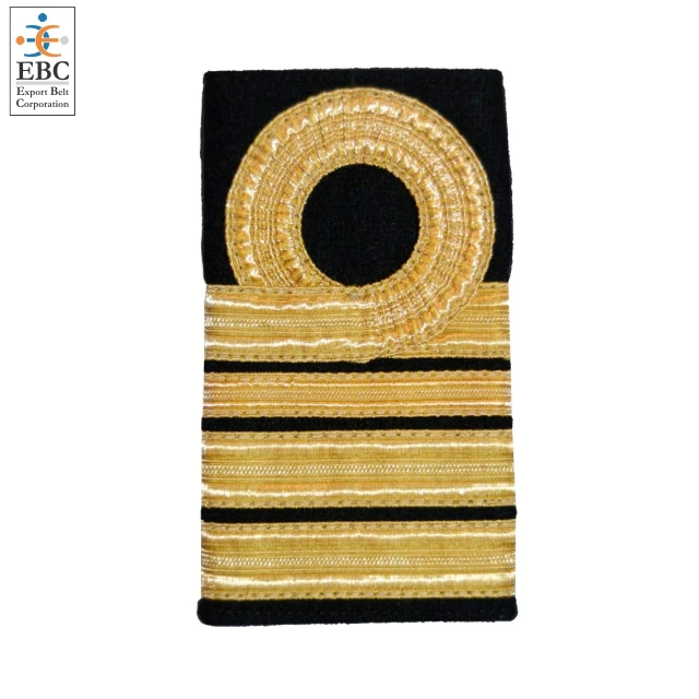 OEM Epaulets Metallic Gold 1 2 3 4 Stripes High Quality Uniform Regulation Epaulets