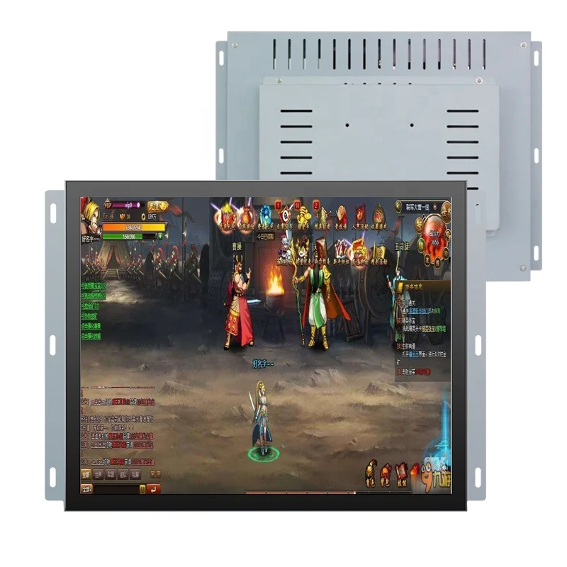 15 inch open fram capacitive with rs232 for mini bus roof mount tv monitor and touch screen conversion frame display