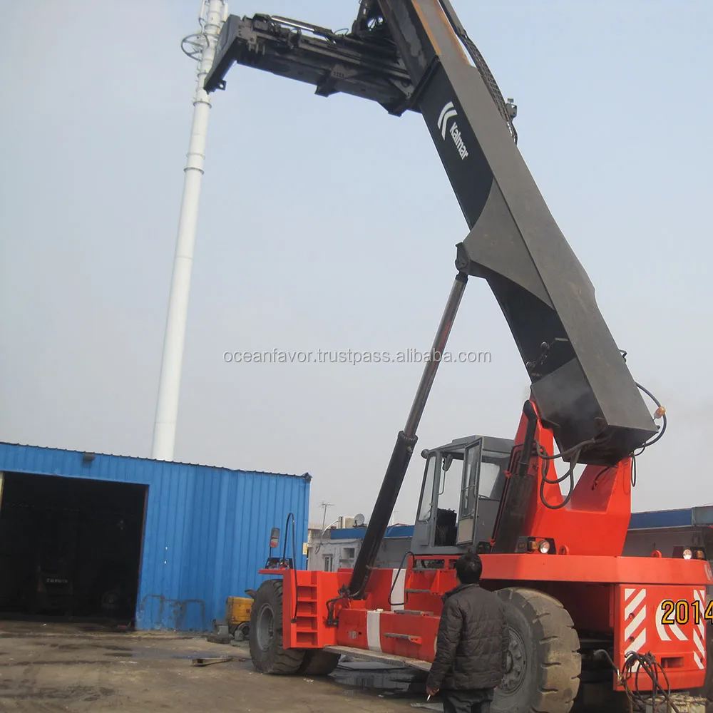 good quality Kalmar DRF450 container reach stacker , 45 ton Kalmar reach stacker for sale in Shanghai