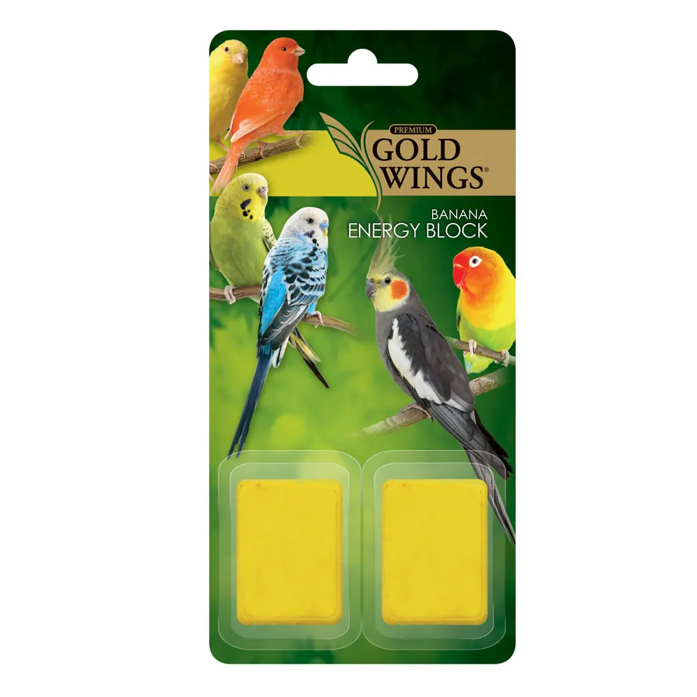 Goldwings Premium Banana Energy Block for Birds - 10