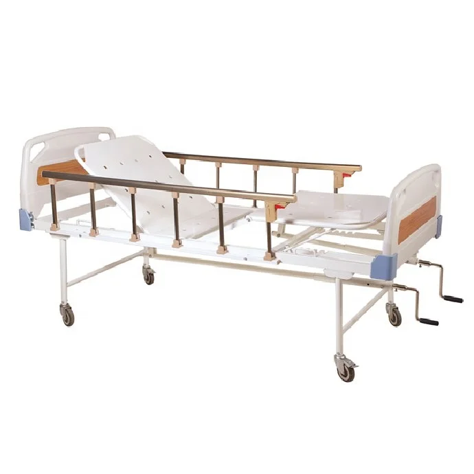 Hospital full Fowler bed double crank mechanical adjustable four section hospital bed Manufacturer
