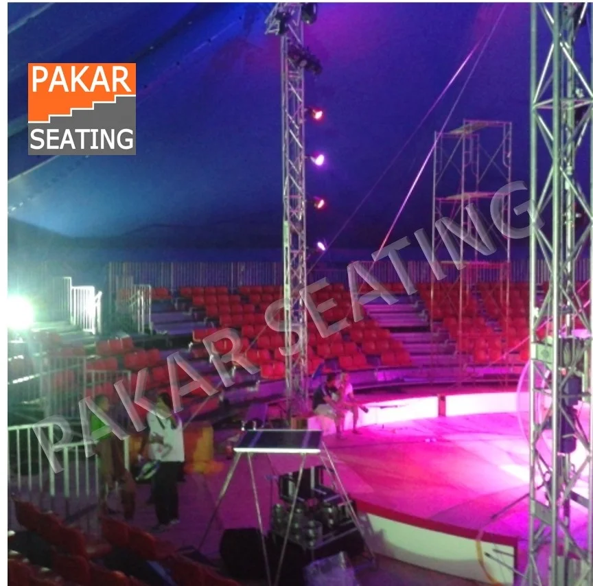 Indoor tiered circus  bleachers metal structural festival grandstand